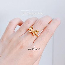 蝴蝶鑲鑽 純金戒指 黃金戒指 金飾戒指 黃金女戒 蝴蝶戒指 鑲鑽戒指 重1.05錢 G018680 JF金進鋒珠寶金飾 歷史價格詳細信息
