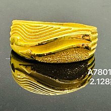 #純黃金 9999   狐狸金戒 活動戒圍   重1.326錢 商品99新。 未配戴過。A7801-16 歷史價格詳細信息