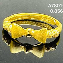 黃金蝴蝶結戒指  9999純黃金 晶漾金飾鑽石JingYang Jewelry 歷史價格詳細信息