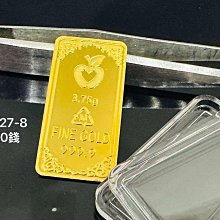 財神爺 純金金塊 999.9純金 黃金條塊 黃金金塊 金塊 條塊 重1.00~2.00錢 G017605 JF金進鋒珠寶 歷史價格詳細信息