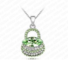 項鍊 925純銀 水晶墜飾-奢華璀璨生日母親節禮物女飾品銀飾4色73aj592[獨家進口][巴黎精品] 歷史價格詳細信息