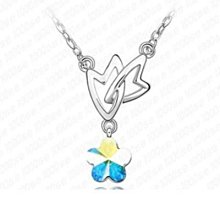 項鍊 925純銀 水晶墜飾-可愛蝴蝶結母親節情人節禮物銀飾 女飾品5色73aj437[獨家進口][巴黎精品] 歷史價格詳細信息
