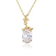 鍍銀項鍊 鑲鑽吊墜-精緻知性亮麗女飾品73ch39[獨家進口][巴黎精品] 歷史價格詳細信息