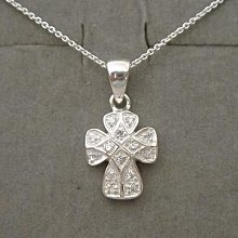 鑲鑽十字架純銀項鏈男2023新款原創小眾設計百搭高級感滿鑽石吊墜 歷史價格詳細信息