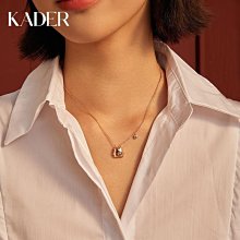 【熱賣精選】KADER純銀項鏈女鎖骨鏈情侶男女學生吊墜一對飾品禮物送女友 歷史價格詳細信息