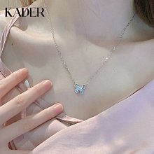【熱賣精選】KADER純銀項鏈女鎖骨鏈情侶男女學生吊墜一對飾品禮物送女友 歷史價格詳細信息