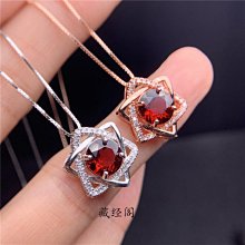 紅寶 石榴石 紅榴石 拓榴石 戒指耳環套組 火光迷人閃耀 可拆賣 情人 禮物 歷史價格詳細信息