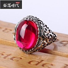 戒指 復古 泰銀 寶石鑲嵌 男女指環 手工雕刻 個性 時尚 大黑天 骷髏 開口可調整 飾品 歷史價格詳細信息