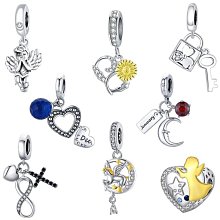 熱銷Pandora純銀情人節系列手鏈配件DIY手工串珠個性大孔珠子散珠 歷史價格詳細信息