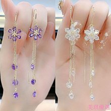 【優選】長款流蘇冷淡風耳環s925純銀韓國氣質簡約防丟耳線耳飾女310EX 歷史價格詳細信息