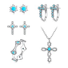 飾品套裝 歐美韓國韓版925純銀項鏈 ins風鋯石愛心項鏈耳環 簡約網紅項鏈耳飾 精緻首飾套裝 歷史價格詳細信息