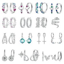 首飾配件#Pandora潘多拉新款多層個性單邊耳骨夾無耳洞 ins風時尚s925純銀線條耳夾耳飾品 歷史價格詳細信息