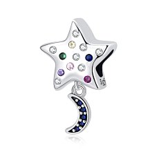 S925銀星星月亮夜光情侶戒指 輕奢爆款高級開口可調節 對戒 送男女友 歷史價格詳細信息