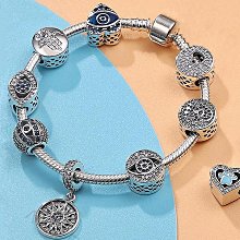 熱銷現貨熱銷Pandora新款純銀手鏈配件貓咪串飾diy大孔珠子個性散珠吊墜配 歷史價格詳細信息