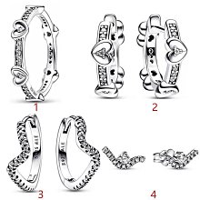 熱銷現貨熱銷#Pandora耳釘S925珠飾愛心耳環多環雙色耳釘耳飾 歷史價格詳細信息