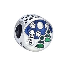 熱銷現貨熱銷Pandora純銀手鏈配件圣誕雪人串珠手鏈配件 DIY飄雪夜景禮品 價格比較,價格查詢,歷史價格詳細信息