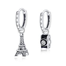 熱銷現貨熱銷#Pandora耳釘S925珠飾愛心耳環多環雙色耳釘耳飾 歷史價格詳細信息