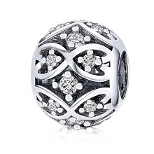 熱銷現貨熱銷Pandora純銀手鏈配件圣誕雪人串珠手鏈配件 DIY飄雪夜景禮品 歷史價格詳細信息