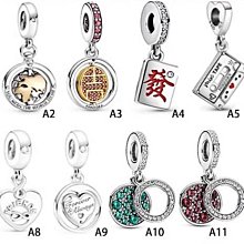 首飾配件#Pandora潘多拉珠子新品固定扣小浣熊鴨子七夕系列愛心串珠琉璃珠飾品配件 歷史價格詳細信息