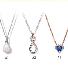 首飾配件#Pandora潘多拉項鏈三色堇吊飾項鏈愛心款式項鏈鎖骨鏈時尚氣質 歷史價格詳細信息