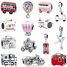 UU代購#Pandora潘多拉旅游系列串珠鍍銀手鏈小串飾珠子DIY手串鋯石吊飾beads 歷史價格詳細信息