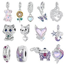 UU代購#Pandora潘朵拉海洋風系列diy硅膠定位隔珠手鏈配件海星貝殼925純銀珠子散珠飾品 歷史價格詳細信息