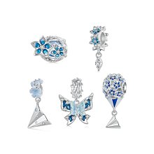 UU代購#Pandora潘多拉藍色旅行系列串珠beads風格手鏈珠子吊飾鍍銀diy手串配飾 歷史價格詳細信息