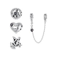 UU代購#PANDORA潘朵拉春意藝術系列串珠銀珠子diy手鏈小串飾蝴蝶鋯石吊飾S925 歷史價格詳細信息