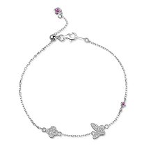 UU代購#PANDORA潘朵拉春意藝術系列串珠銀珠子diy手鏈小串飾蝴蝶鋯石吊飾S925 歷史價格詳細信息