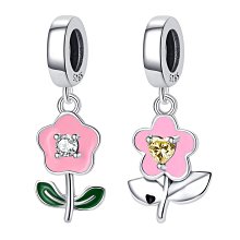 甜美風花瓣吊墜珍珠手鏈925純銀閨蜜手串送女友紀念生日~特價 歷史價格詳細信息