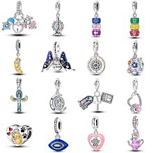 UU代購#Pandora潘多拉四葉草寬面戒指閃亮鋯石鍍銀指環女簡約幸運通勤愛心皇冠戒圈 歷史價格詳細信息