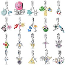 UU代購#Pandora潘朵拉海洋風系列diy硅膠定位隔珠手鏈配件海星貝殼925純銀珠子散珠飾品 歷史價格詳細信息