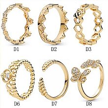 情侶戒指皇冠跨境配飾韓版戒指婚戒銀情侶對戒網紅抖音爆款六爪韓版/韓國風 歷史價格詳細信息