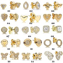 耳釘【蜜桃茶】簡約百搭珍珠鋯石耳釘925純銀針小眾設計高級感耳環女 歷史價格詳細信息