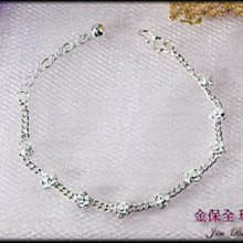 金保全珠寶銀樓 (S71) 925 純銀飾品 立體小玫瑰 女性純銀手鍊 只要620元含運! 價格比較,價格查詢,歷史價格詳細信息