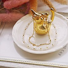 天然月光石和田玉祥雲手鍊女ins小眾設計手環閨蜜禮物手鐲手串 歷史價格詳細信息