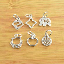 蠟媽銀坊-925純銀15mm鏤空愛心花吊飾 歷史價格詳細信息