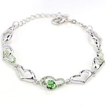 925純銀手鍊水晶之戀女情侶手鐲飾品小眾設計手環禮物學生簡約 歷史價格詳細信息