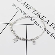 ＊ 晨光誠飾 Morning Light ＊ 氣質 甜美 夏日必備 3mm光珠垂球腳鍊 圓珠腳鍊 S925純銀腳鍊 腳鏈 歷史價格詳細信息