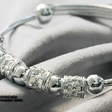 順順飾品--白銀手鍊--990銀鐘鼓鎖童手鍊┃重約1.59錢 歷史價格詳細信息