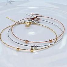 18K 玫瑰金 黃K金 燈泡矽膠圓珠 K金配件 擋珠 K金圓球 歷史價格詳細信息