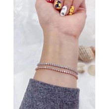 香港正生純銀 HK 滿天星純銀腳鍊 S925 含延長鍊 百搭 氣質 時尚 如意貓 歷史價格詳細信息