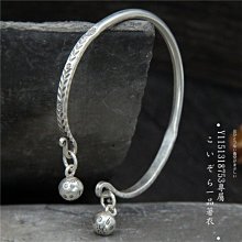 S925泰飾手工鐲子男女款個性復古做舊扭紋純銀開口可調手環銀飾品 歷史價格詳細信息