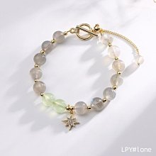 【天然灰月光石手鏈-穩定感情-1款/組】新升級顆顆藍光天然水晶冰種包金不掉色不過敏-90202 歷史價格詳細信息