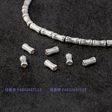 diy手工配件 s925純銀男女手鍊項鍊空託全孔珍珠玉石銀託配飾 歷史價格詳細信息