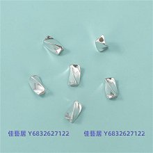 diy手工配件 s925純銀男女手鍊項鍊空託全孔珍珠玉石銀託配飾 歷史價格詳細信息