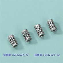 純銀泰銀DIY配件新款祥雲精緻小串件直通隔珠隔件 歷史價格詳細信息