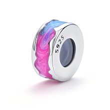 明星同款 Pandora潘朵拉紫粉色漸變愛心星空耳釘夢幻浪漫S925純銀歐美時尚萬圣風耳釘耳飾 歷史價格詳細信息