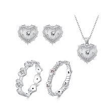 潘多拉戒指S925純銀心意交織日月同輝情侶疊戴精緻設計款輕奢高級 歷史價格詳細信息