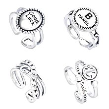 新款S925純銀簡單四爪戒指空托女長方形46MM57未鑲嵌寶石18K一~玲瓏心飾 歷史價格詳細信息